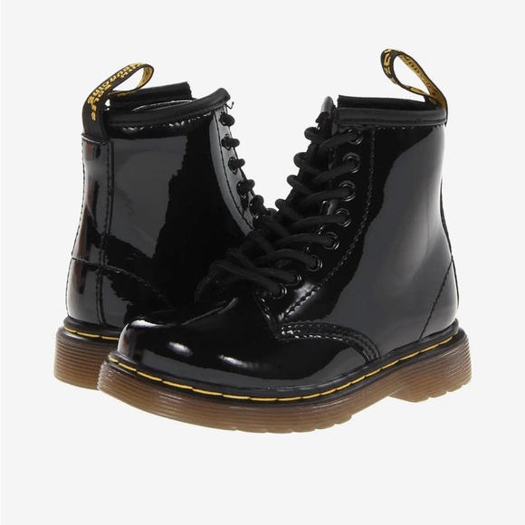 Dr Martens Patent Boots Toddler 9 - Picture 1 of 6